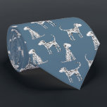 Cravate Chien dalmate vert Turquoise<br><div class="desc">Motif de chien dalmate mignon sur un arrière - plan vert turquoise. Art original de Nic Squirrell. Parfait pour les amoureux des animaux et les vétérinaires.</div>