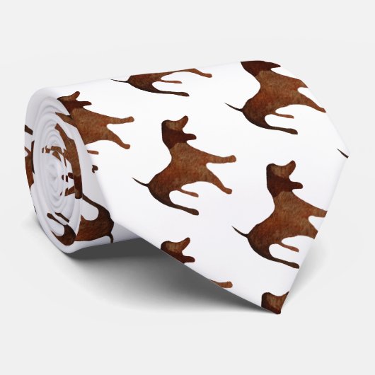 Cravate Chien dame Dachshund (Roulé)