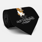 Cravate Chien de Basset Hound - entendez que vous je (Roulé)