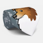 Cravate Chien de berger de Shetland de bande (Roulé)