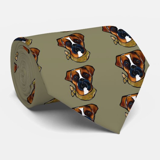 Cravate Chien de boîte (Roulé)