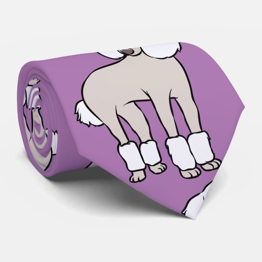 Cravate Chien de caniche standard Thunder_Cove (Roulé)