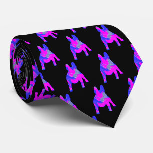 Cravate Chien de Chien à Chien mignon rose bleu silhouette
