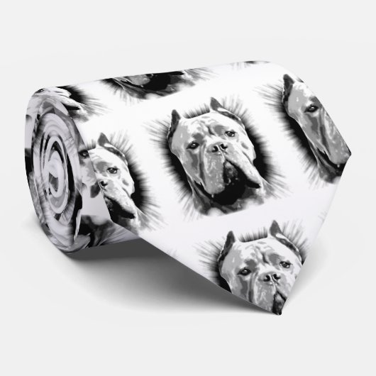 Cravate Chien de Corso de canne (Roulé)