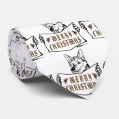 Cravate Chien de Noël : Joyeux Noël ! (Roulé)