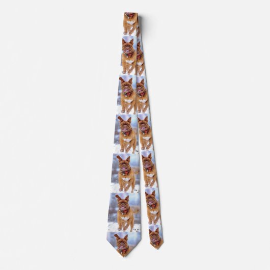 Cravate Chien drôle (Devant)
