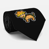 Cravate Chien drôle - taco du Mexique de cadeau de chiwawa (Roulé)