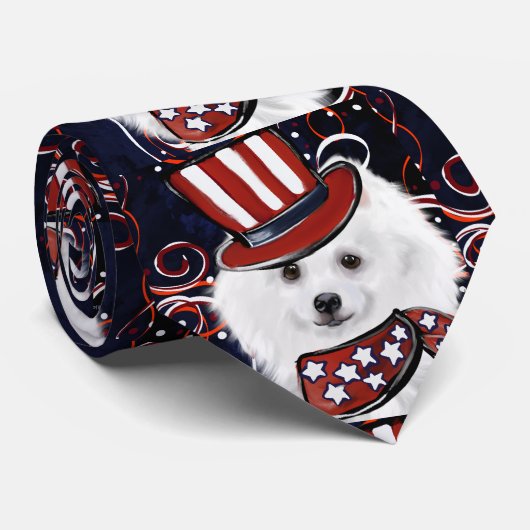 Cravate Chien Esquimau Américain (Roulé)