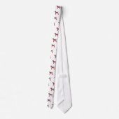 Cravate Chien géant Schnauzer Motif géométrique Silhouette (Dos)