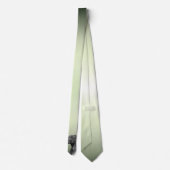 Cravate Chien géométrique gris vert (Dos)