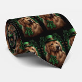 Cravate Chien Golden Retriever à la Saint-Patrick (Roulé)