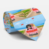 Cravate Chien Havanais Saint Valentin Camion (Roulé)