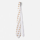 Cravate Chien jouant avec des T-shirts et des cadeaux de b (Devant)