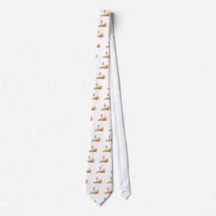 Cravate Chien jouant avec des T-shirts et des cadeaux de b