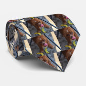 Cravate Chien mouillé avec une banane (Roulé)