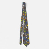 Cravate Chien multicolore anglais coloré (Dos)