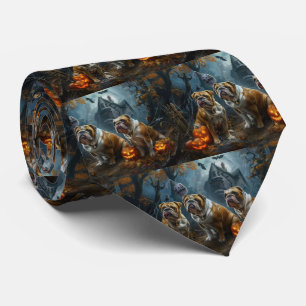 Cravate Chien-taureau Halloween nuit Chien de nuit plaisir