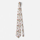 Cravate Chiens de fête dans le Motif de Sweaters de vacanc (Devant)