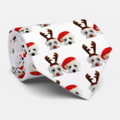 Cravate Chiens de Noël (Roulé)