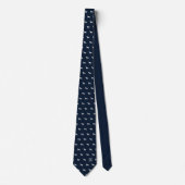 Cravate Chiens de Sibérie Husky Motif Monogrammé (Devant)