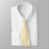 Cravate chiffon citron pois jaune (Attaché)