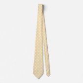 Cravate chiffon citron pois jaune (Devant)