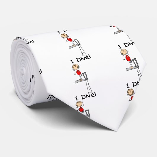 Cravate Chiffre de bâton je plonge des T-shirts et des (Roulé)