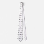 Cravate Chiffres de bâton de triathlon (Devant)