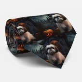 Cravate Chih Tzu Halloween effraie (Roulé)