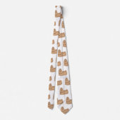 Cravate Chih tzu long cheveux dessin de chien (Dos)