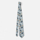Cravate Chihuahua Bones et Paws Blue (Dos)