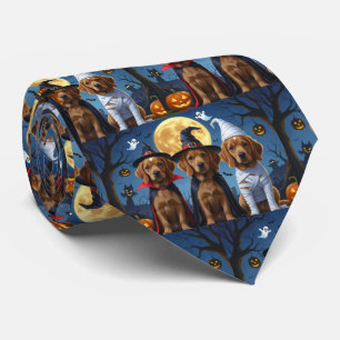 Cravate Chihuahua Chien Citrouille Halloween Funny