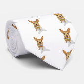 Cravate Chihuahua dans un bowtie sur un arrière - plan bla (Roulé)