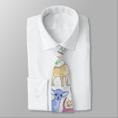 Cravate Chihuahua Lover Motif coloré (Attaché)