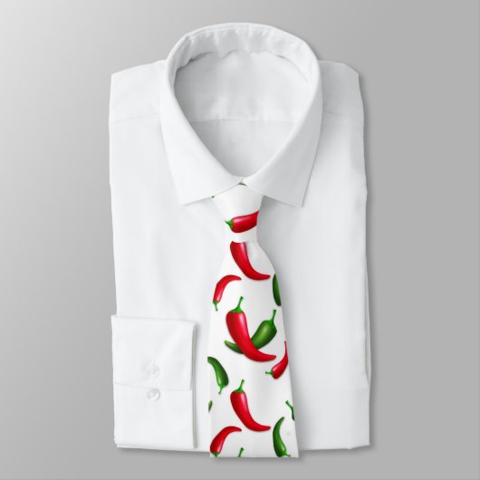CRAVATE CHILI BLANCHE (Attaché)