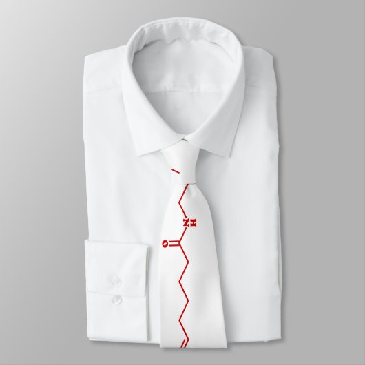 Cravate Chili Capsaicin Formule chimique moléculaire (Attaché)