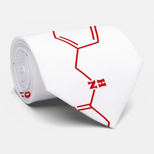 Cravate Chili Capsaicin Formule chimique moléculaire (Roulé)