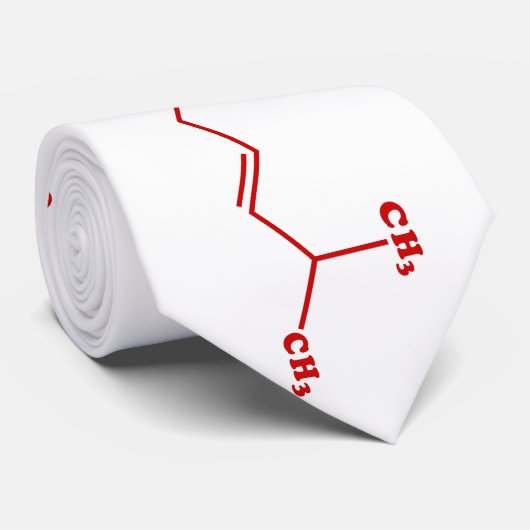 Cravate Chili Capsaicin Formule chimique moléculaire (Roulé)