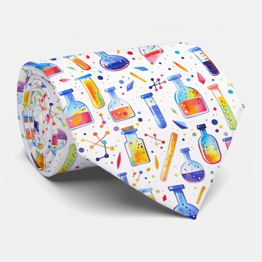 Cravate Chimie à main amusante et ironique (Roulé)