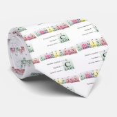 Cravate Chimie écrite avec des éléments (Roulé)