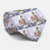 Cravate Chine Bonnets bleus cirés (Roulé)