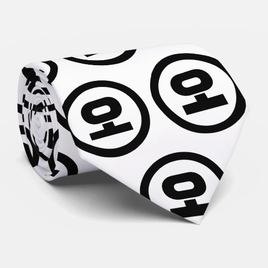 Cravate Chine coréenne Numéro 5 Cinq 오 (Roulé)