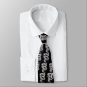 Cravate chinois gris de dragon (Attaché)