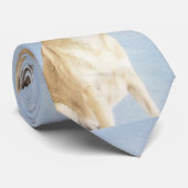 Cravate Chinook (Oreilles Laissées) Peinture - Art Chien o (Roulé)