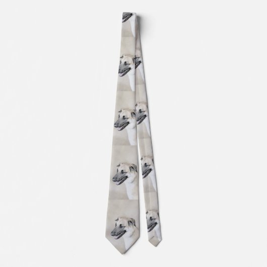 Cravate Chinook (Oreilles Laissées) Peinture - Art Chien o (Devant)