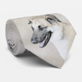 Cravate Chinook (Oreilles Laissées) Peinture - Art Chien o (Roulé)