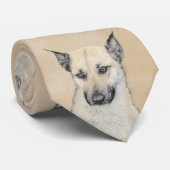 Cravate Chinook (Oreilles Pointées) Peinture - Art Chien o (Roulé)