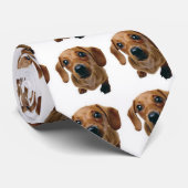 Cravate Chiot Brown de teckel (Roulé)