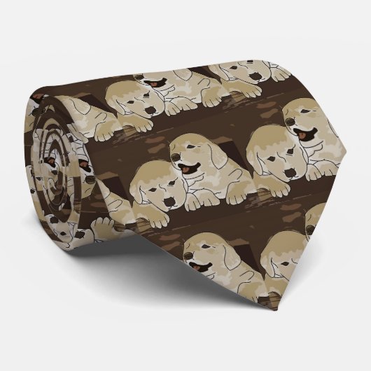 Cravate Chiots de chiots (Roulé)