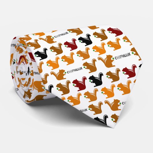 Cravate Chipmunk illustration (9) (Roulé)
